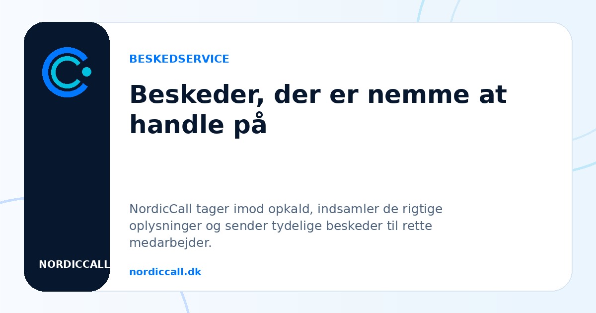 Beskeder, der er nemme at handle på
