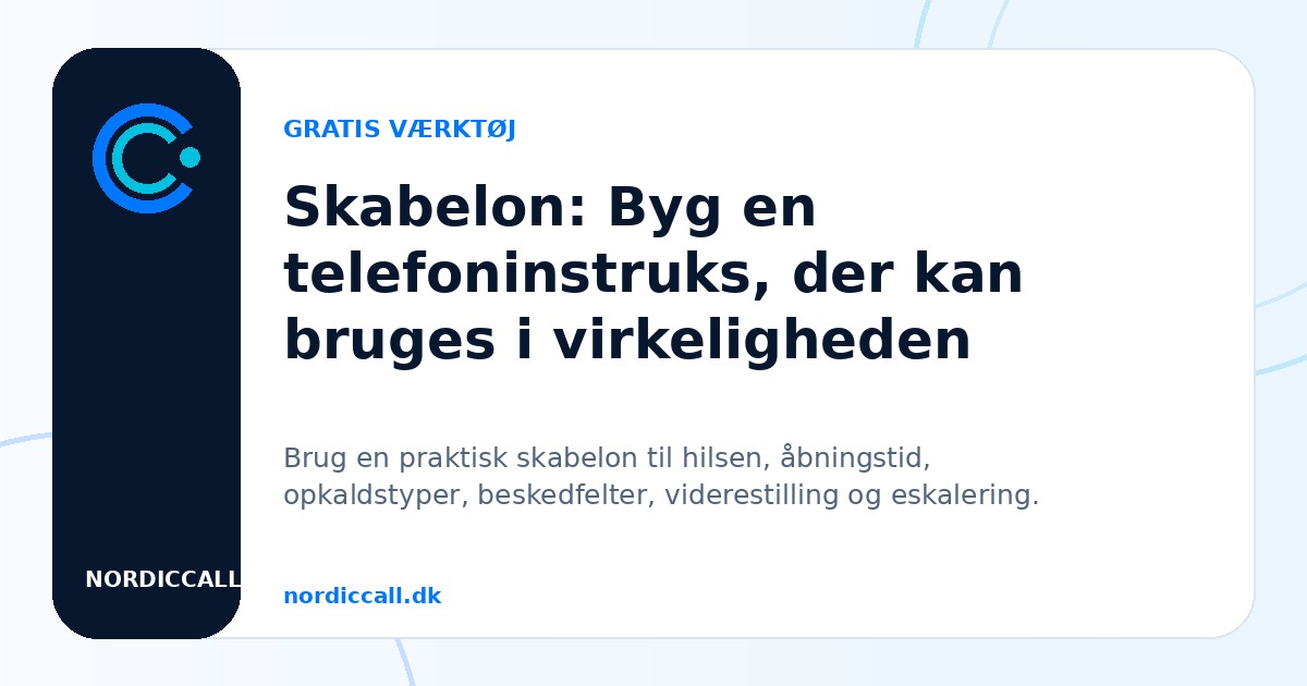 Illustration til Skabelon: Byg en telefoninstruks, der kan bruges i virkeligheden